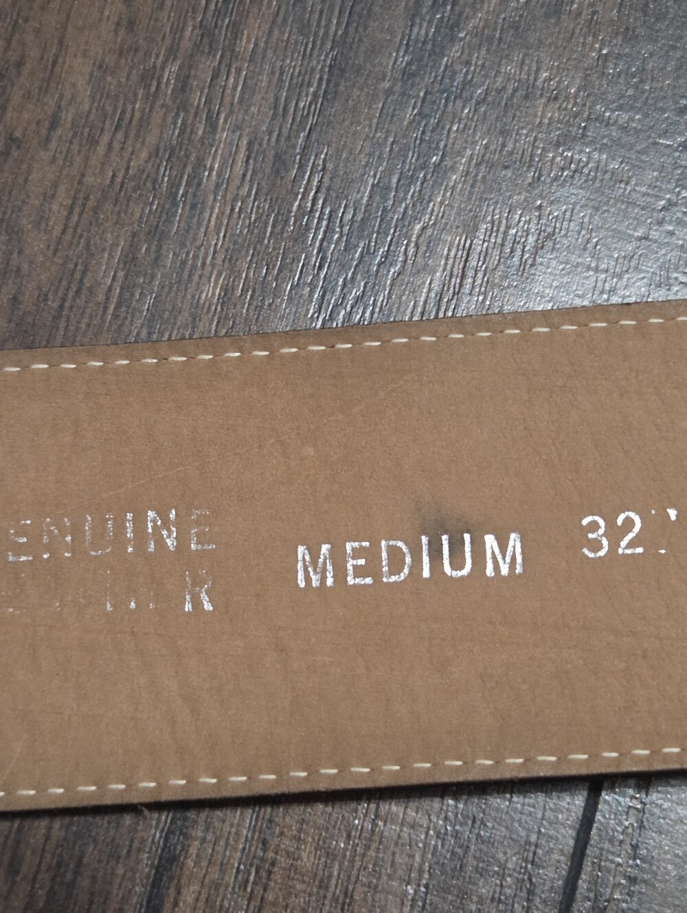 Genuine Leather Brown Crocodile Texture Belt Size M - Picture 7 of 7